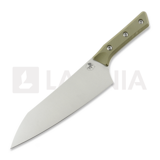 Cuchillo de cocina Microtech Chef Knife 8" - Stonewash - OD Green G10 3000-10OD