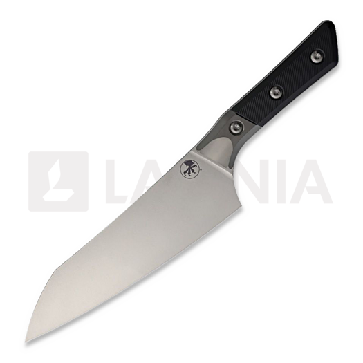 Virtuves nazis Microtech Chef's - Stonewash - G10, melns 3000B-10BK