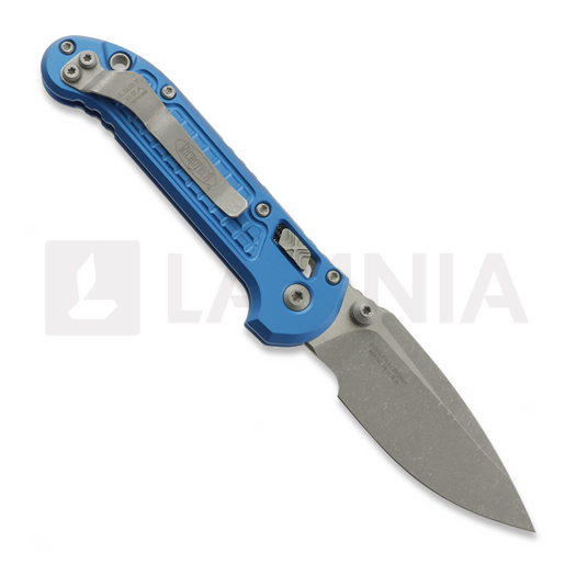 Microtech LUDT RAM-LOK S/E Apocalyptic Standard Frag Aluminum Blue 접이식 나이프 1135RL-10APFRBL