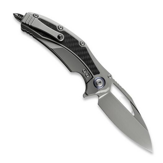 Microtech Matrix CF Inlays kääntöveitsi, satin 165C-4CFITI