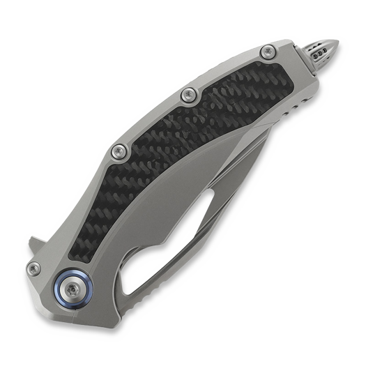 Microtech Matrix CF Inlays kääntöveitsi, satin 165C-4CFITI
