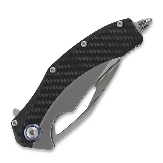 Microtech Matrix CF Scales kääntöveitsi, bead blasted 165C-7CFTI