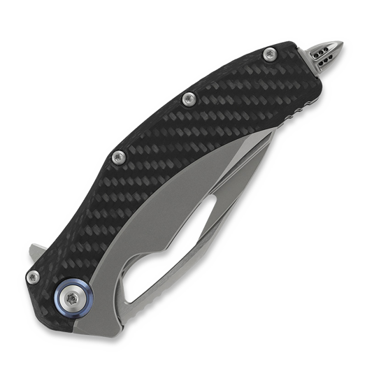 Microtech Matrix CF Scales sulankstomas peilis, satin 165C-4CFTI