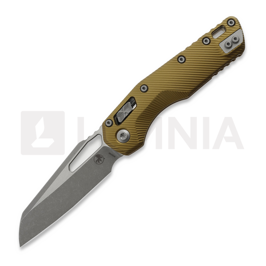 Складной нож Microtech MSI Apocalyptic Finish, Standard, Fluted Aluminum, tan 210-10APFLTA