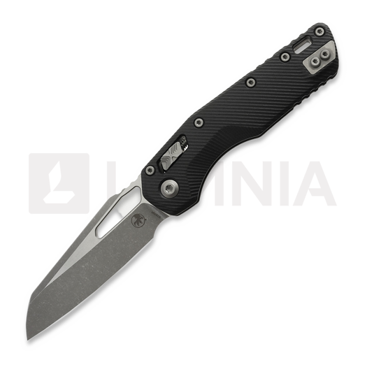 Microtech MSI Apocalyptic Finish 접이식 나이프, Standard, Fluted G-10 black 210-10APFLGTBK
