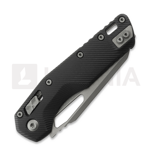 Microtech MSI Apocalyptic Finish sulankstomas peilis, Standard, Fluted G-10 black 210-10APFLGTBK