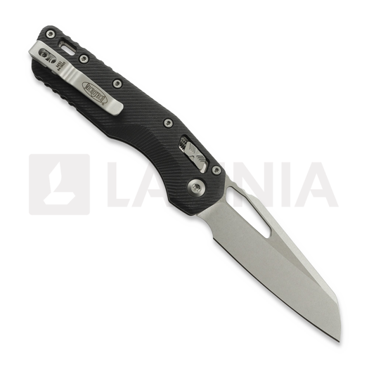 Microtech MSI Stonewashed kääntöveitsi, Standard, Fluted G-10 black 210-10FLGTBK