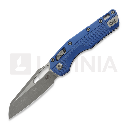 Microtech MSI Apocalyptic Finish 접이식 나이프, Standard, Tri-Grip handle, blue 210T-10APPMCBL