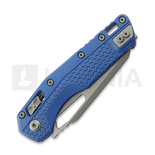 Zav&iacute;rac&iacute; nůž Microtech MSI Apocalyptic Finish, Standard, Tri-Grip handle, blue 210T-10APPMCBL
