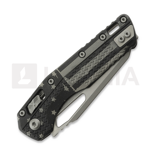 Microtech MSI Apocalyptic Finish sulankstomas peilis, Standard, Tri-Grip handle, flag 210T-10APPMFLAG
