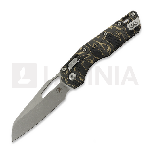 Microtech MSI Apocalyptic Finish סכין מתקפלת, Standard, Tri-Grip handle, tiger stripe camo 210T-10APPMTSC