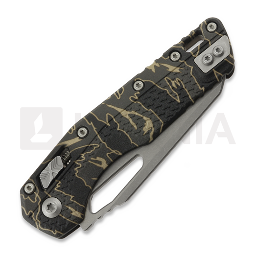 Microtech MSI Apocalyptic Finish sulankstomas peilis, Standard, Tri-Grip handle, tiger stripe camo 210T-10APPMTSC