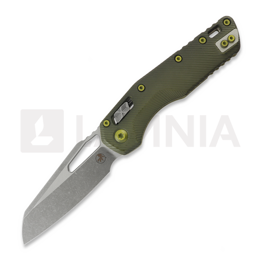 Microtech MSI Apocalyptic kääntöveitsi, Fluted Distressed Grenade Green 210-10FLDGG-U25