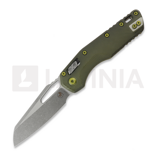 Складний ніж Microtech MSI Apocalyptic, Fluted Distressed Grenade Green 210-10FLDGG-U25