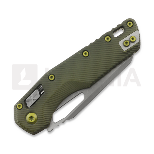 Microtech MSI Apocalyptic sulankstomas peilis, Fluted Distressed Grenade Green 210-10FLDGG-U25