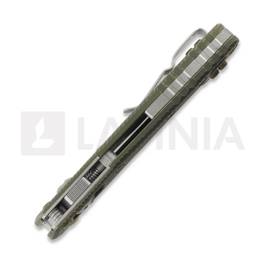 Microtech MSI Apocalyptic foldekniv, Fluted Distressed Grenade Green 210-10FLDGG-U25