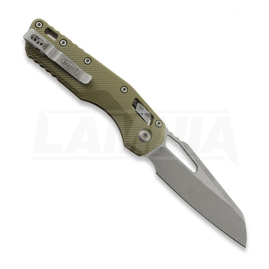 Microtech MSI Apocalyptic k&auml;&auml;nt&ouml;veitsi, Standard, Fluted G-10 od green 210-10APFLGTOD