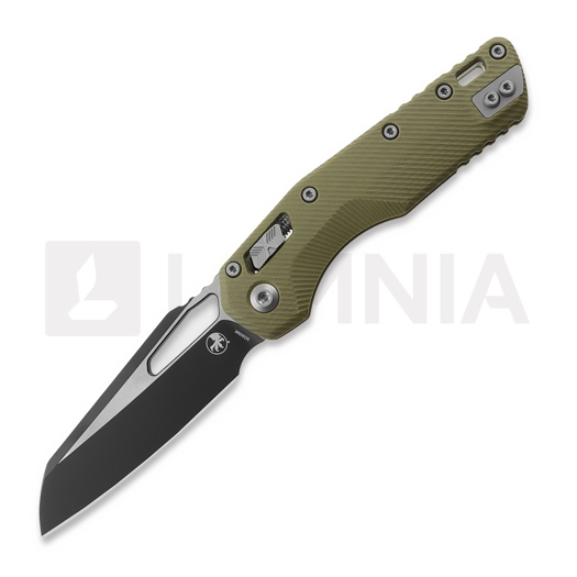 Microtech MSI Black kääntöveitsi, Standard, Fluted G-10 od green 210-1FLGTOD