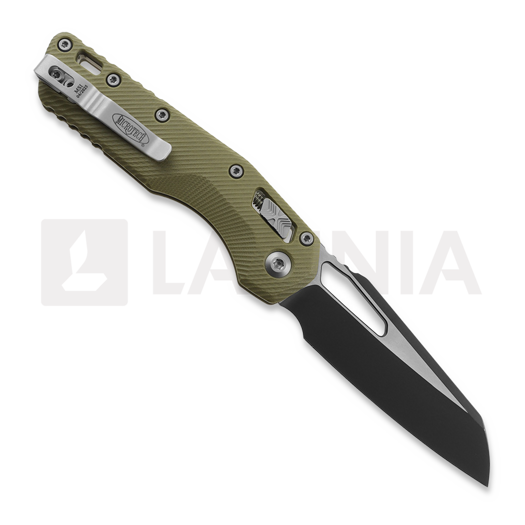 Microtech MSI Black kääntöveitsi, Standard, Fluted G-10 od green 210-1FLGTOD