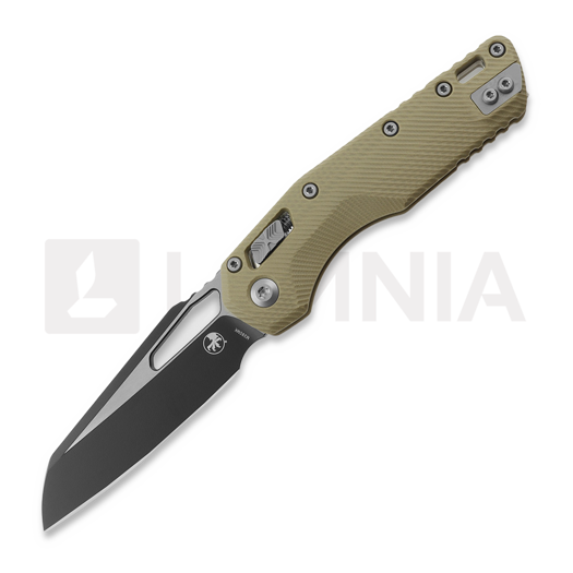 Skladací nôž Microtech MSI Black, Standard, Fluted G-10 tan 210-1FLGTTA