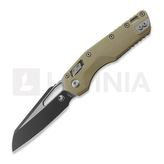 มีดพับ Microtech MSI Black, Standard, Fluted G-10 tan 210-1FLGTTA