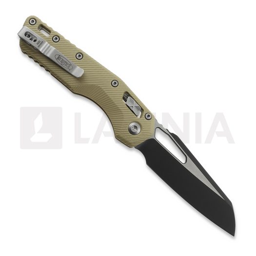 Microtech MSI Black foldekniv, Standard, Fluted G-10 tan 210-1FLGTTA