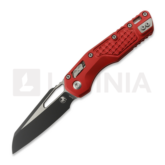 Microtech MSI Black vouwmes, Standard, Red Frag Aluminum 210-1FRRD
