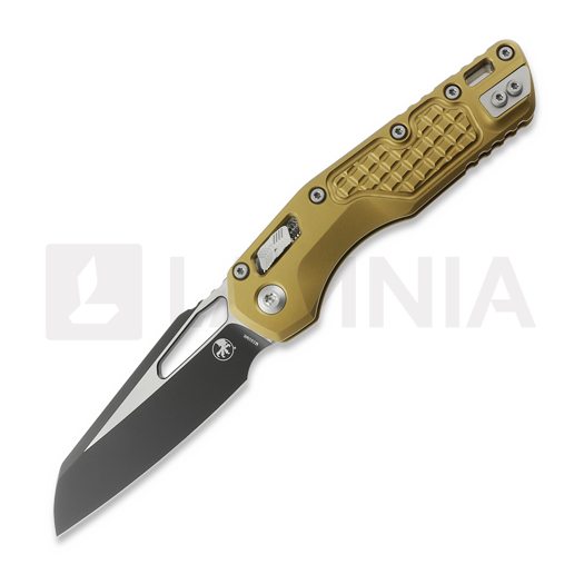 Briceag Microtech MSI Black, Standard, Red Tan Aluminum 210-1FRTA