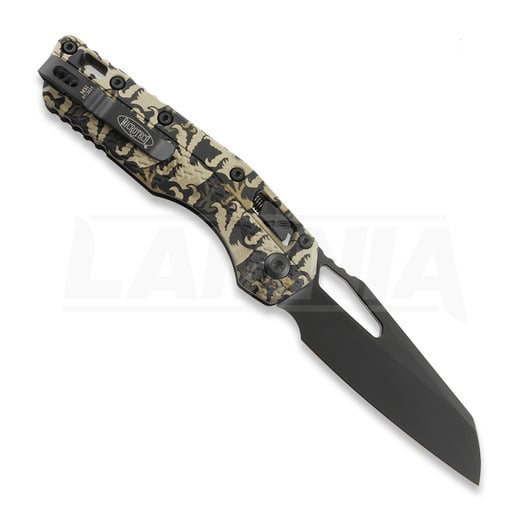Microtech MSI Black sulankstomas peilis, Tri-Grip handle, claw burst camo 210T-1PMCWC-Z4