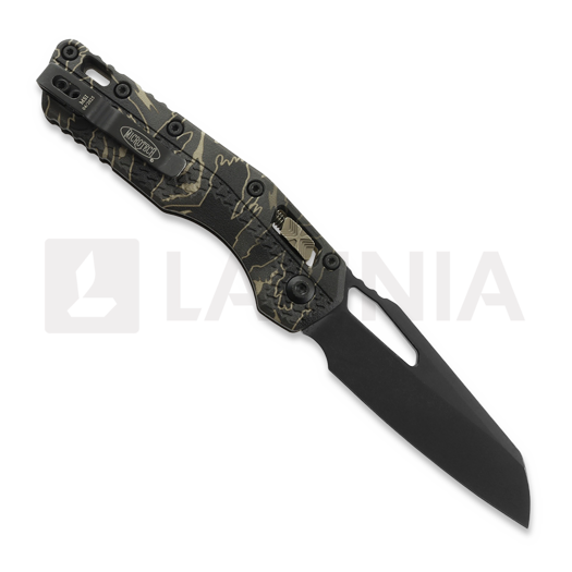 Microtech MSI Bronzed Apocalyptic finish foldekniv, Standard, Tri-Grip handle, Tiger stripe camo 210T-1APPMTSC-V4W2
