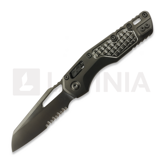 Microtech MSI DLC Stonewash Frag Pattern sklopivi nož, izrezuckan rub 210-2DLCTFRMS1