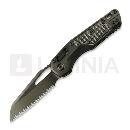 Сгъваем нож Microtech MSI DLC Stonewash Frag Pattern, full serrated 210-3DLCTFRMS1