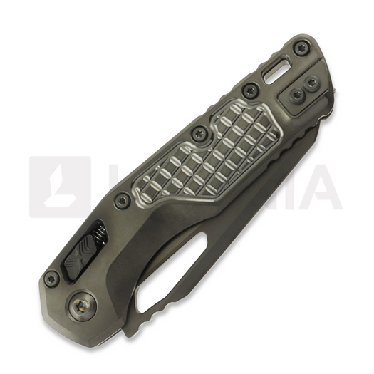 Microtech MSI DLC Stonewash Frag Pattern kääntöveitsi, full serrated 210-3DLCTFRMS1