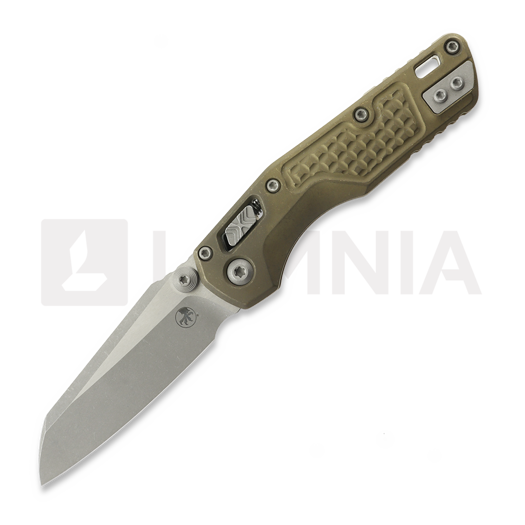 Microtech MSI Mini Ram-Lok Apocalyptic Antique Bronze Frag Titanium 접이식 나이프, bronze accent 210M-10APFRMS3