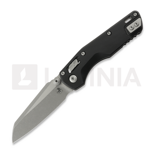 Microtech MSI Mini Ram-Lok Apocalyptic Standard Fluted Aluminum Black sulankstomas peilis 210M-10APFL