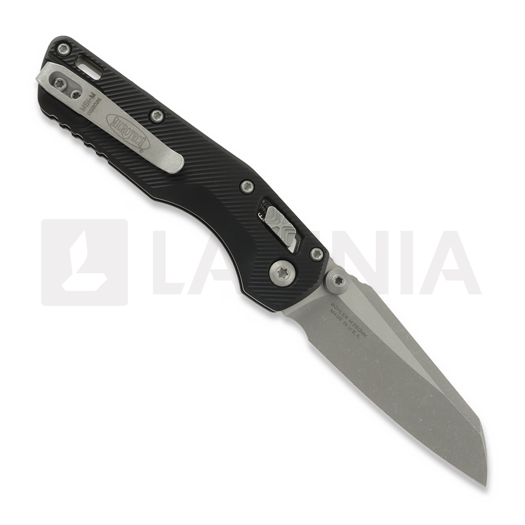 Microtech MSI Mini Ram-Lok Apocalyptic Standard Fluted Aluminum Black sulankstomas peilis 210M-10APFL