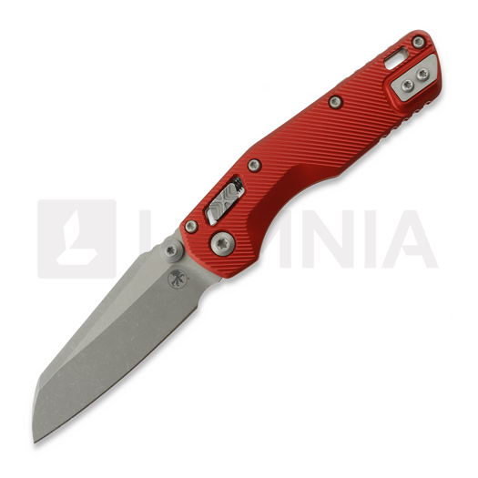 มีดพับ Microtech MSI Mini Ram-Lok Apocalyptic Standard Fluted Aluminum Red 210M-10APFLRD