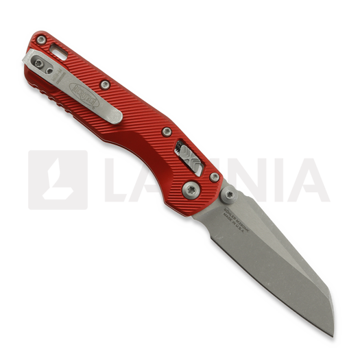 Navaja Microtech MSI Mini Ram-Lok Apocalyptic Standard Fluted Aluminum Red 210M-10APFLRD