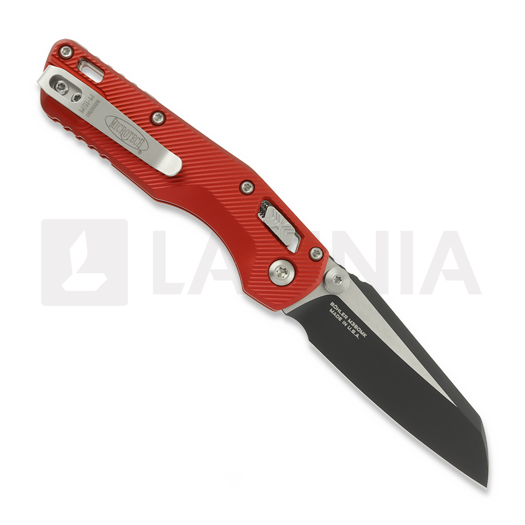 Navaja Microtech MSI Mini Ram-Lok Black Standard Fluted Aluminum Red 210M-1FLRD