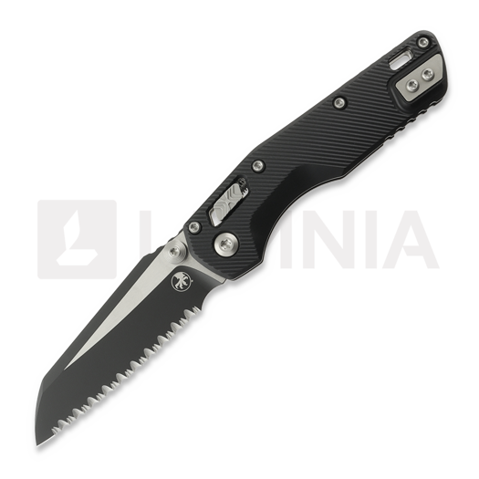 Liigendnuga Microtech MSI Mini Ram-Lok S/E Black Tactical Fluted Aluminum, full serrated 210M-3FL