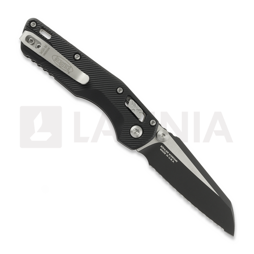 Navaja Microtech MSI Mini Ram-Lok S/E Black Tactical Fluted Aluminum, full serrated 210M-3FL