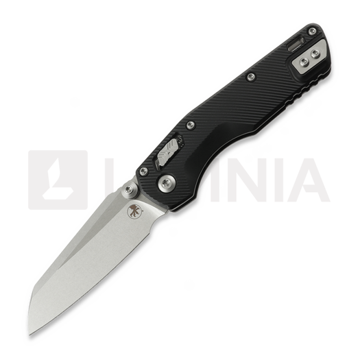 Nóż składany Microtech MSI Mini Ram-Lok Stonewash Standard Fluted Aluminum Black 210M-10FL