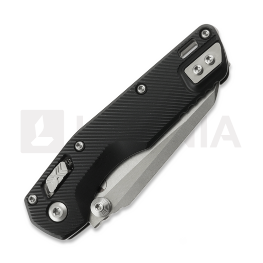 Microtech MSI Mini Ram-Lok Stonewash Standard Fluted Aluminum Black sulankstomas peilis 210M-10FL