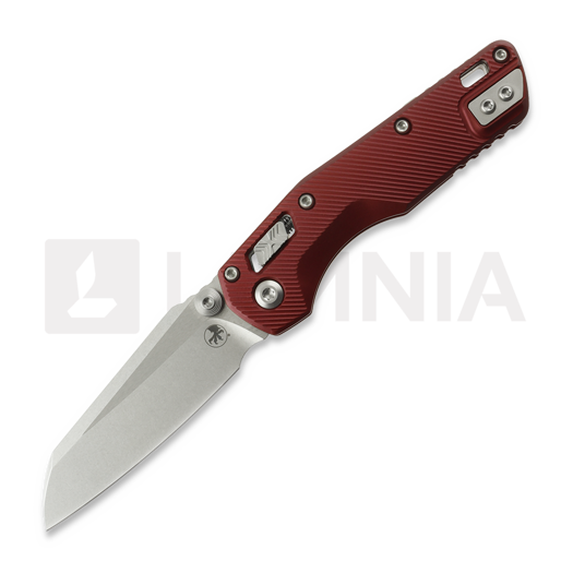 Briceag Microtech MSI Mini Ram-Lok Stonewash Standard Fluted Aluminum Merlot 210M-10FLMR
