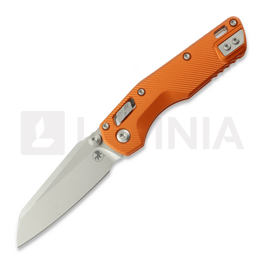 Microtech MSI Mini Ram-Lok Stonewash Standard Fluted Aluminum Orange Taschenmesser 210M-10FLOR
