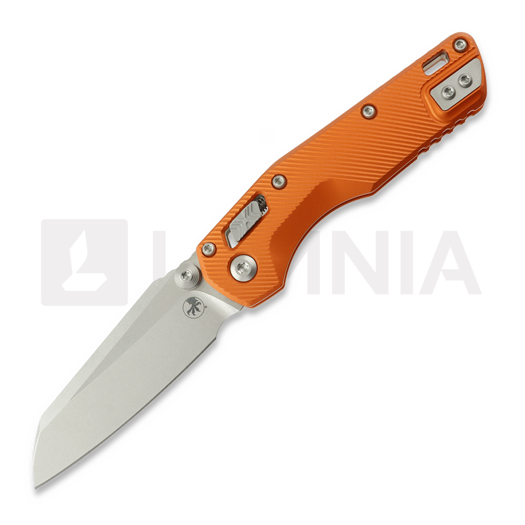 Liigendnuga Microtech MSI Mini Ram-Lok Stonewash Standard Fluted Aluminum Orange 210M-10FLOR