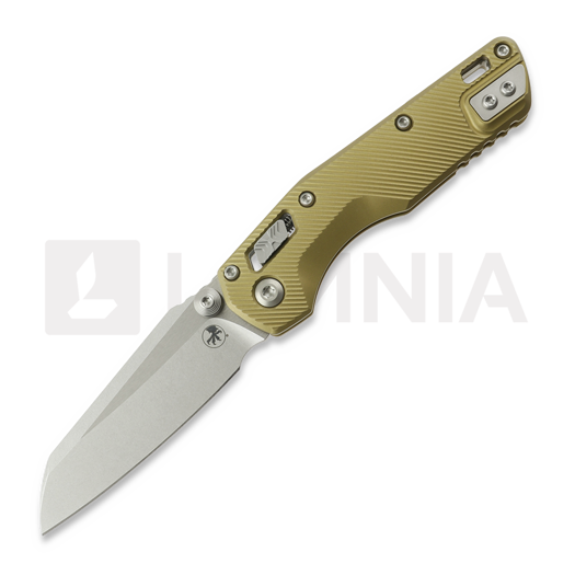 Navaja Microtech MSI Mini Ram-Lok Stonewash Standard Fluted Aluminum Tan 210M-10FLTA