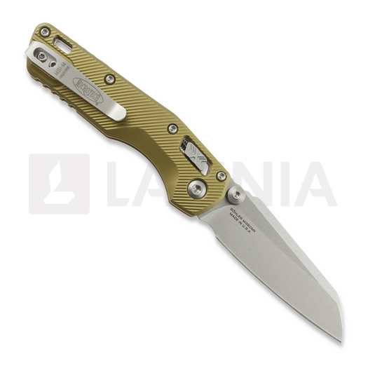 Navaja Microtech MSI Mini Ram-Lok Stonewash Standard Fluted Aluminum Tan 210M-10FLTA