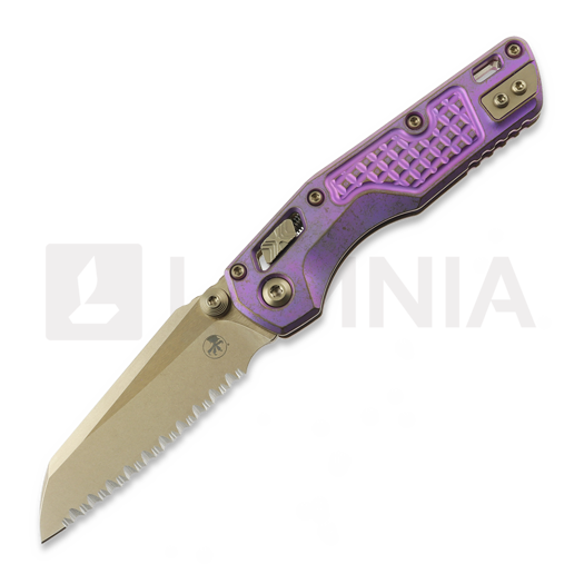 Microtech MSI Mini Royal Purle Frag Titanium foldekniv, fully serrated 210M-15FRMS5