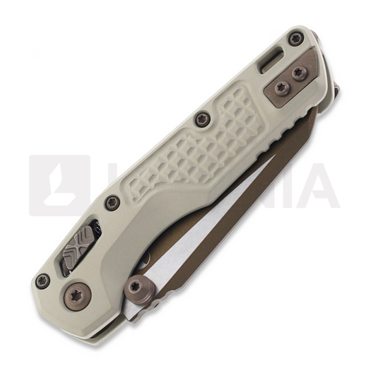 Microtech MSI Mini S/E Frag Champagne Gold Standard sulankstomas peilis 210M-1FRCG-C19Z23
